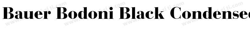 Bauer Bodoni Black Condensed Regula字体转换